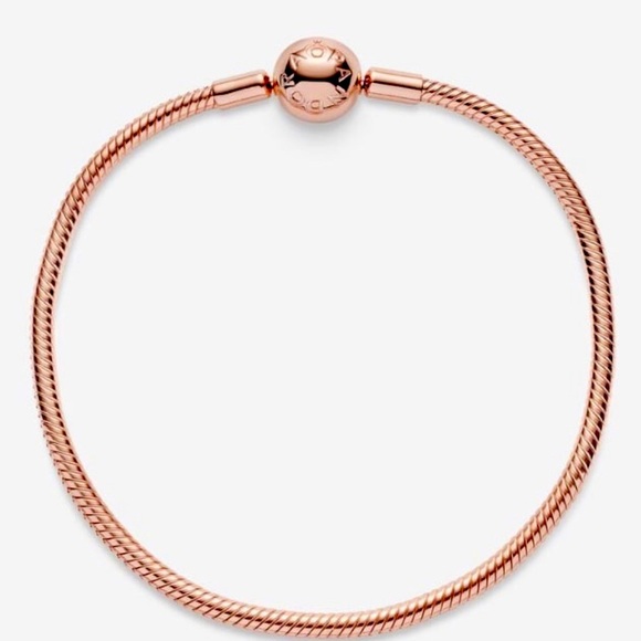 PANDORA Moments roseGold Snake Bracelet Se - Picture 2 of 5